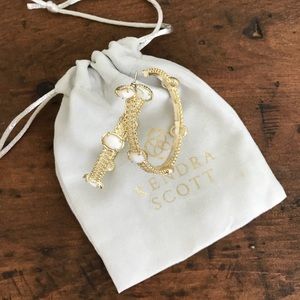 Kendra Scott hoop earrings.